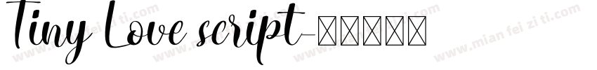 Tiny Love script字体转换